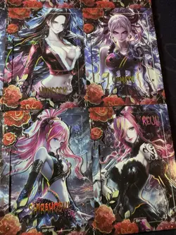 One Piece Collectible Character Anime Waifu 9 Doujin Full Art Cards Rose Limited - Image 5