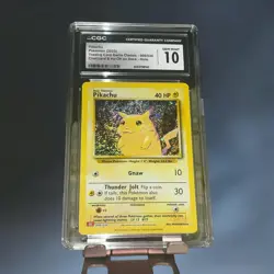 Pikachu 008/034 Trading Card Game Classic Holo Graded CGC Gem Mint 10 - Image 1