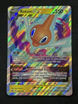 Pokemon Rotom VSTAR 046/159 Crown Zenith Ultra Rare Holo VSTAR 250HP Card - Image 1