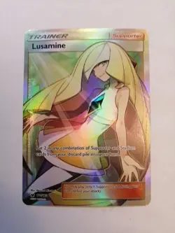 Lusamine - 110/111 - Pokemon Crimson Invasion Sun Moon Full Art Card NM - Image 1