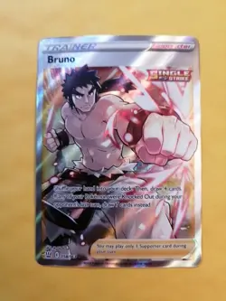 Bruno - 158/163 - Pokemon Battle Styles Sword & Shield Full Art Rare Card NM - Image 1