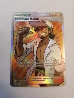 Professor Kukui 148/149 Sun & Moon Base Set Full Art Pokemon Card - Image 1