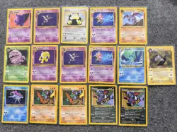 16 Card Lot of RARE 1st EDITION Pokemon - Image 1
