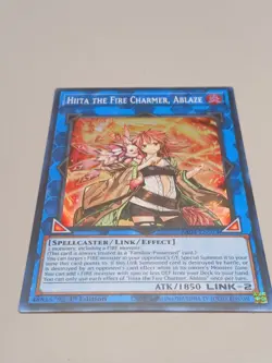 Yugioh! Hiita the Fire Charmer, Ablaze RA04-EN074 Super Rare 1st Ed NM - Image 1