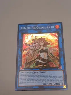 Yugioh! Hiita the Fire Charmer, Ablaze RA04-EN074 Super Rare 1st Ed NM - Image 2