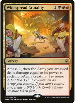 Widespread Brutality 226 MTG NM - War of the Spark - Image 1