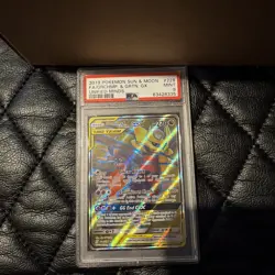 2019 Pokemon S&M Unified Minds Garchomp & Giratina Gx FA PSA 9 Mint V360 - Image 1