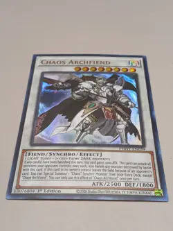 Yugioh Chaos Archfiend PHHY-EN039 Ultra Rare 1st Ed NM - Image 1