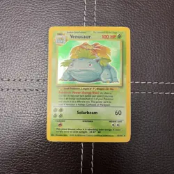 Pokemon TCG - Venusaur - 15/102 - Unlimited Base Set - MP Holo Rare (1999) - Image 1