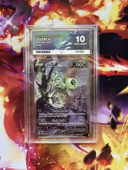 ACE 10 Celebi V 245/264 Fusion Strike Alt Art Card Gem Mint Pokemon - Image 1