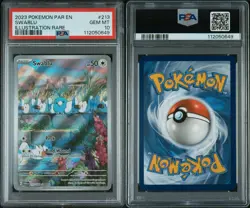 2023 Pokemon TCG Swablu 213/182 Paradox Rift Illustration Rare Holo PSA 10 - Image 3