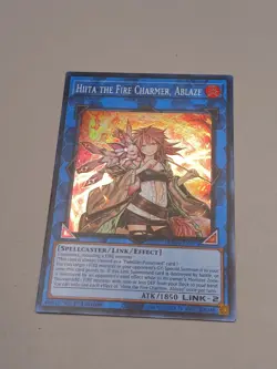 Yugioh! Hiita the Fire Charmer, Ablaze RA04-EN074 Super Rare 1st Ed NM - Image 2