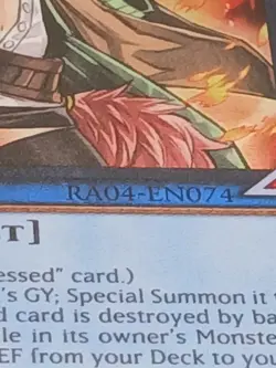 Yugioh! Hiita the Fire Charmer, Ablaze RA04-EN074 Super Rare 1st Ed NM - Image 4