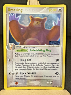 Pokemon Ursaring 18/115 Ex Unseen Forces Reverse Holo Stamped NM - Image 1