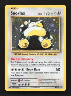 Snorlax - XY179 XY179 Holo Promo XY Promo Pokemon Moderately Played - Image 1