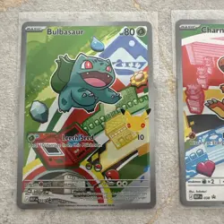 Pokemon First Partner Illustration Rare Promo Art Set 30th Anniversary ( QTY 3) - Image 2