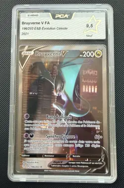 Carte Pokemon Bruyverne V Alternative 196/203 PCA 9,5 Evolution Celeste - Image 1
