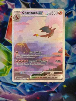 Pokemon Charizard EX 199/165 Scarlet & Violet 151 Special Illustration Rare - LP - Image 2
