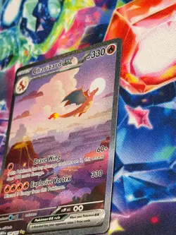 Pokemon Charizard EX 199/165 Scarlet & Violet 151 Special Illustration Rare - LP - Image 3