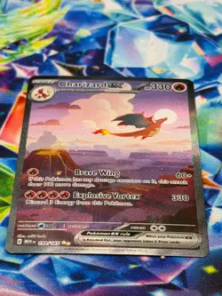 Pokemon Charizard EX 199/165 Scarlet & Violet 151 Special Illustration Rare - LP - Image 4