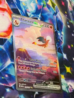 Pokemon Charizard EX 199/165 Scarlet & Violet 151 Special Illustration Rare - LP - Image 5