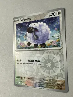 Pokemon TCG * SV Stellar Crown * 124/142 Wooloo * REVERSE HOLO COMMON * FRESH PK - Image 2