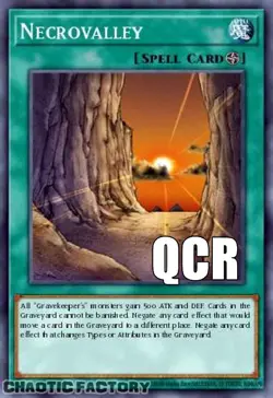 YUGIOH RA04-EN122 Necrovalley Quarter Century Secret Rare 1st Edition NM - Image 1