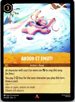 Disney Lorcana Akood Et Emuti Winterspell Rare #29/204 NM - Image 1