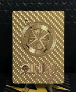 One Piece Shanks WANTED Gold Foil Fan Art Collector Card TCG - Image 2