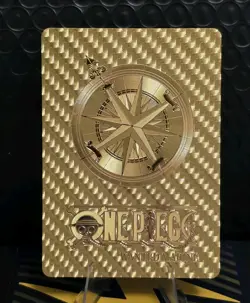 One Piece Portgas.D.Ace WANTED Gold Foil Fan Art Collector Card - Image 2