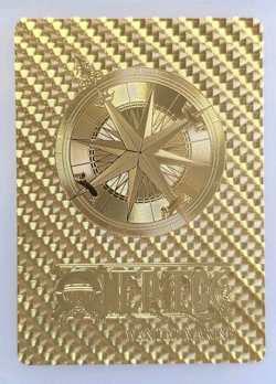One Piece WANTED Gol.D.Roger Gold Foil Fan Art Collector Card TCG - Image 2