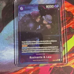 One Piece Rosinante & Law Blocker 8000 Power Character Card EB04-038 - Image 1