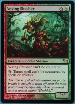 Vexing Shusher FOIL Shadowmoor NM Red Green Rare MTG CARD (ID# 515156) ABUGames - Image 1