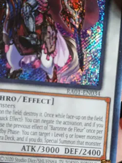 Yugioh Baronne de Fleur RA01-EN034 Secret Rare 1st Ed NM - Image 4