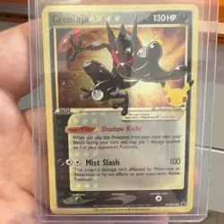 Celebrations Black Star Promo Card Sealed Greninja Gold Star SWSH144 - Image 1