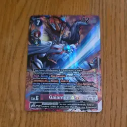 Digimon Gaiamon ACE Holo AD1-005 Lv.6 12000 HP Bandai English Card Game - Image 1