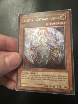 YuGiOh! Celestia Lightsworn Angel Ultimate 1st LODT Euro Print MP - Image 1