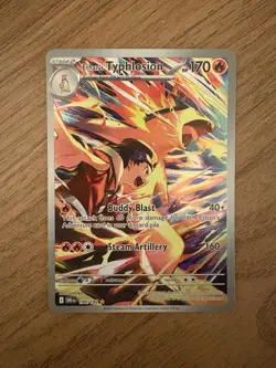 Pokemon TCG Ethan's Typhlosion Destined Rivals Illustration Rare Card 190/182 NM - Image 1