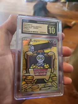 CGC 10 PRISTINE Gimmighoul 068/062 Raging Surf Japanese Pokemon Card 2023 - Image 1