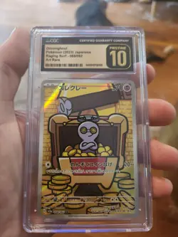 CGC 10 PRISTINE Gimmighoul 068/062 Raging Surf Japanese Pokemon Card 2023 - Image 2