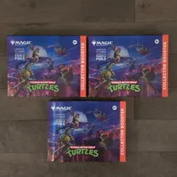 3x MTG Teenage Mutant Ninja Turtles Collector Booster Boxes Magic The Gathering - Image 1