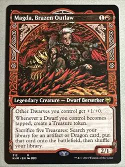 MTG / Magda, Brazen Outlaw / KHM / #312 / Regular (Showcase) / Rare / NM - Image 1