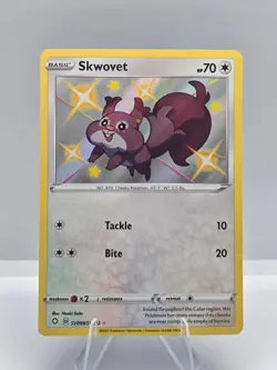 Skwovet SV099/SV122 Shiny Rare Shining Fates Shiny Vault Pokemon NM - Image 1