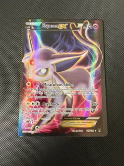 Pokemon TCG Espeon-EX Breakpoint 117/122 Holo Full Art Ultra Rare - LP - Image 1