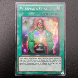 YuGiOh Wiseman's Chalice DREV-EN060 Super Rare Unlimited NM - Image 1