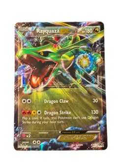 Rayquaza EX XY73 Promo LP Holo Black Star Pokemon Card - Image 1