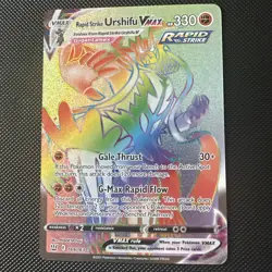 Pokemon Urshifu VMAX 169/163 Rainbow Secret Rare Battle Styles Rapid Strike - Image 1