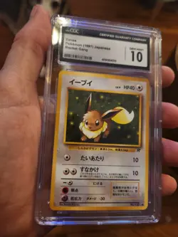 (POP 42) CGC 10 GEM MINT 1997 Pokemon Japanese Rocket #133 EEVEE - Image 2