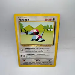 Porygon 39/102 Uncommon Base Set Unlimited Pokemon Heavily Played - Image 1