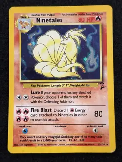 Pokemon Ninetales Holo 13/130 from Base Set 2 in DMG condition! - Image 1
